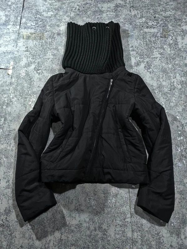 Other Asymmetrical Funnel Neck Crop Fitted Wmns Jacket RickOwen Size M / US 6-8 / IT 42-44 - 1 Thumbnail