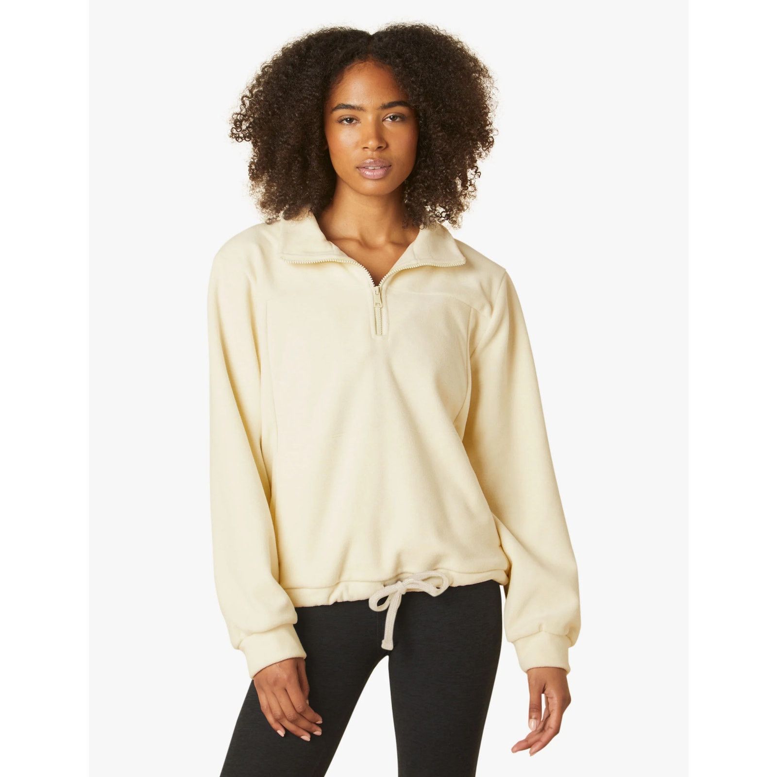 Beyond Yoga NWT Beyond Yoga Terrain Pull Over In Cream Sweater Size L Size L / US 10 / IT 46 - 1 Thumbnail