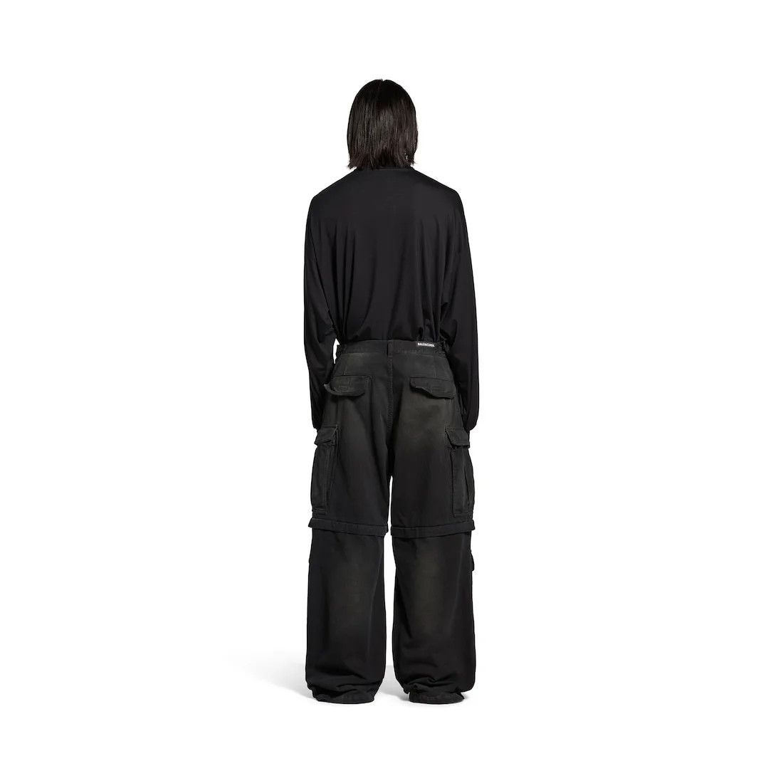 Balenciaga o1tr1nto0426 Cargo Pants in Black Size US 34 / EU 50 - 4 Thumbnail