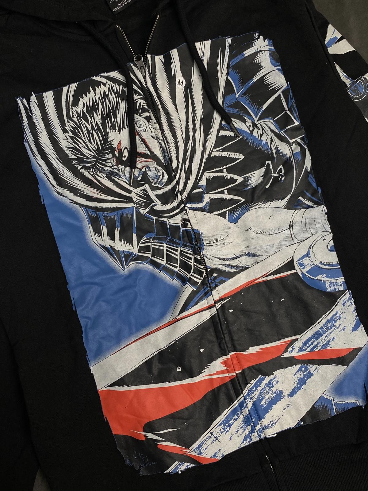 Japanese Brand Deadstock Berserk Guts Jumbo Print Black Hoodie Medium Size US M / EU 48-50 / 2 - 5 Thumbnail