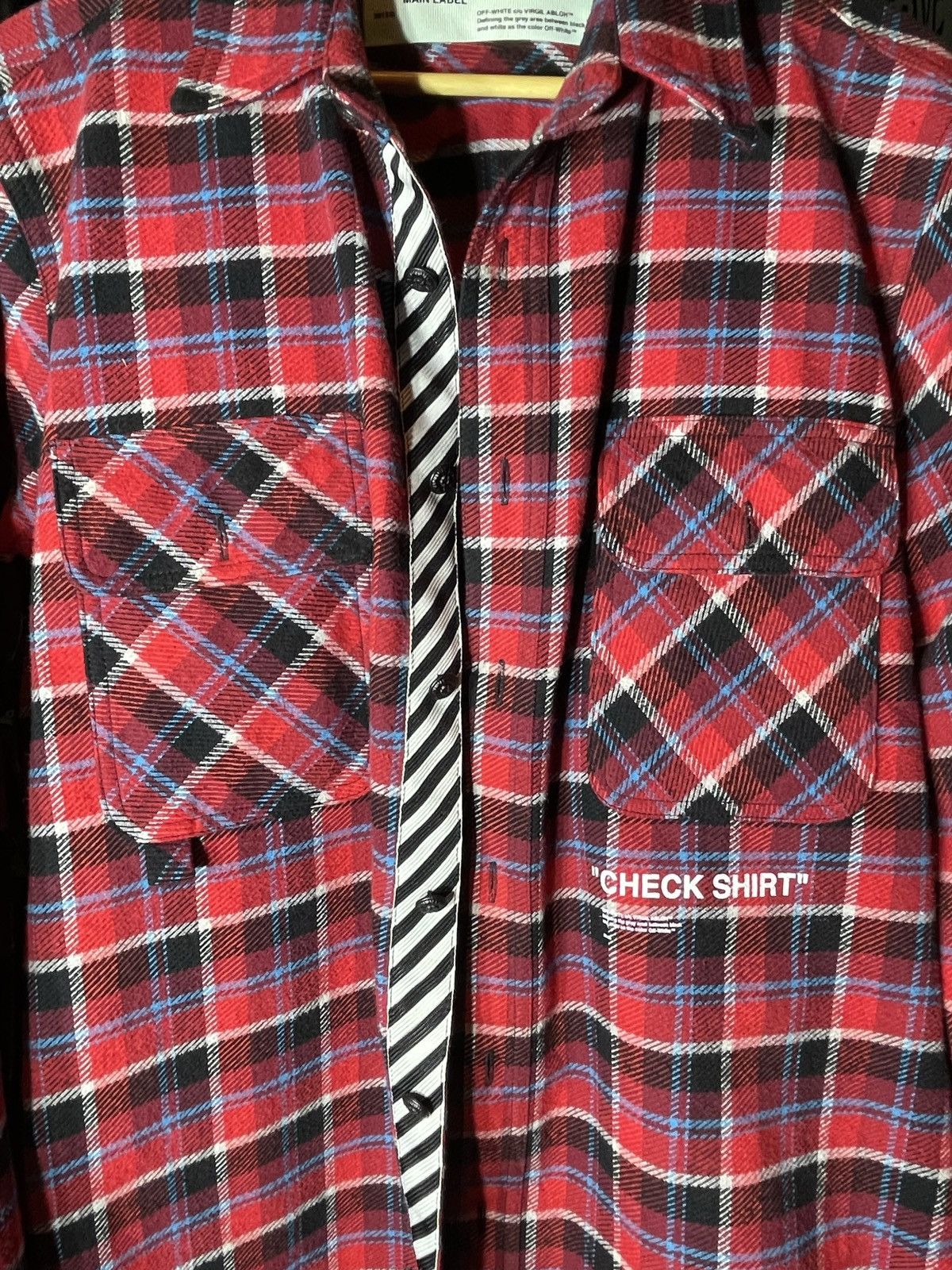 Off-White Off-White flannel Check Shirt Flannel button up shirt Size US M / EU 48-50 / 2 - 10 Thumbnail