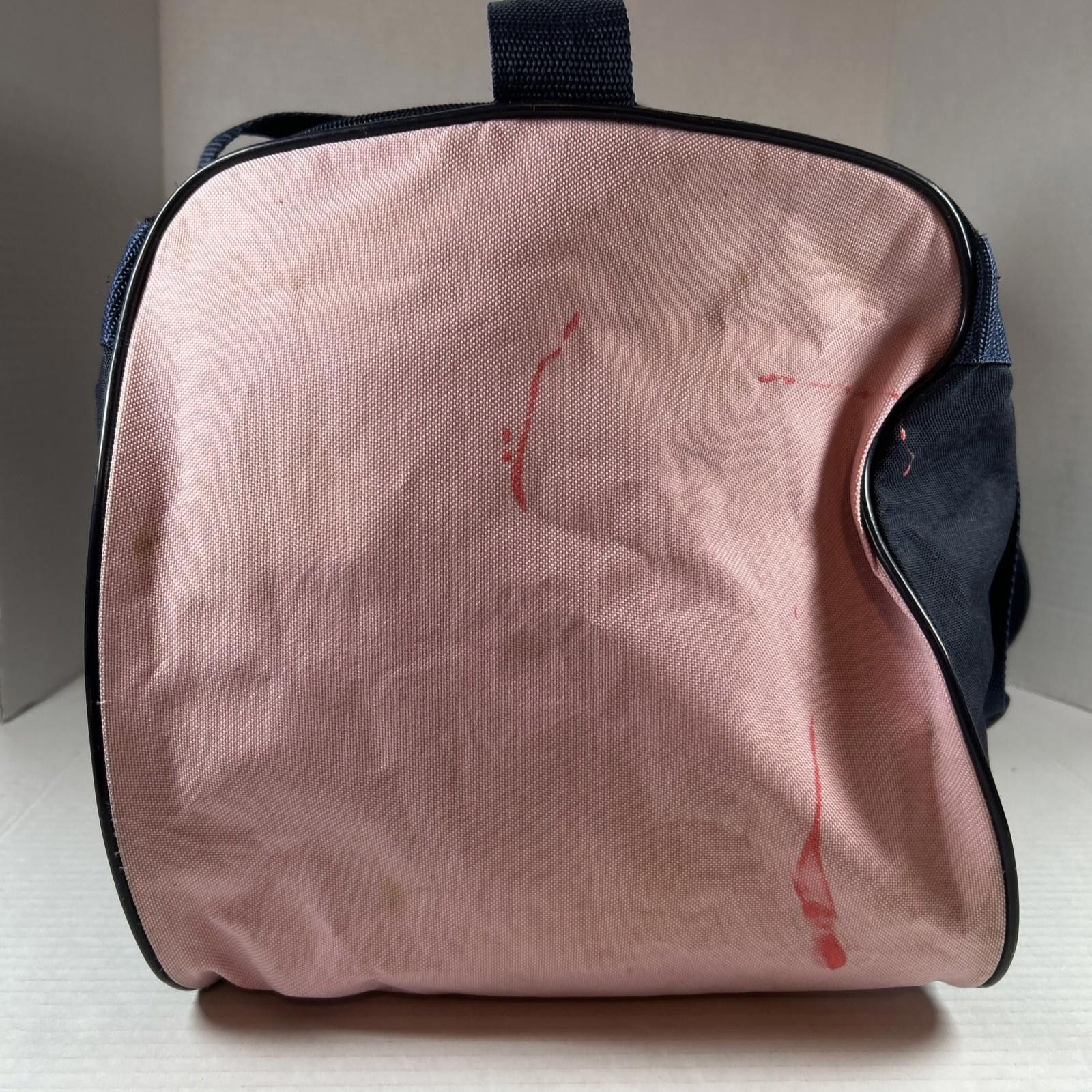 Adidas ADIDAS Defender Duffel Bag Blue Pink Fonts Gym Travel Size ONE SIZE - 2 Thumbnail