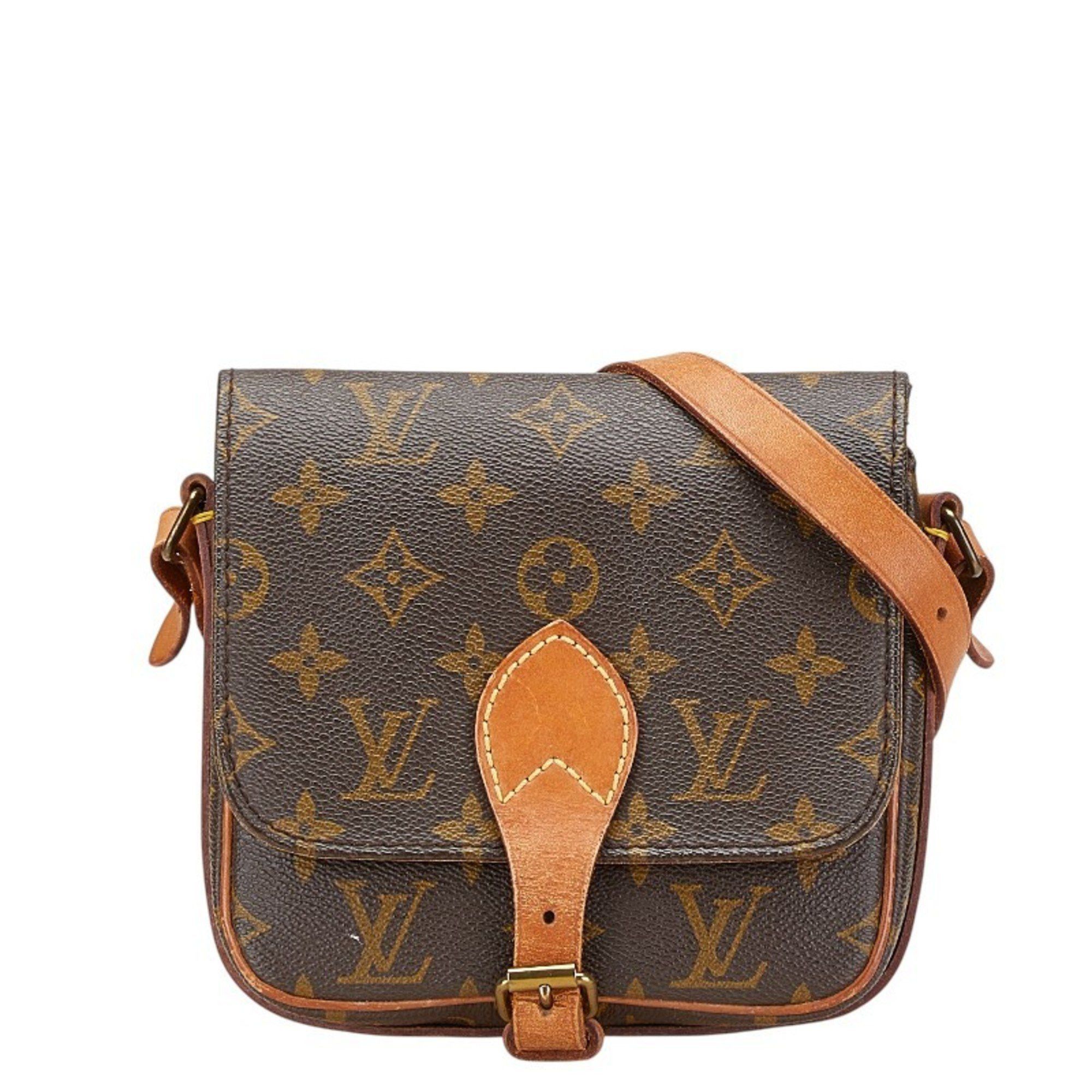 Louis Vuitton Monogram Mini Cartesier Shoulder Bag M51254 Brown Pvc Leather Women's Louis Vuitton