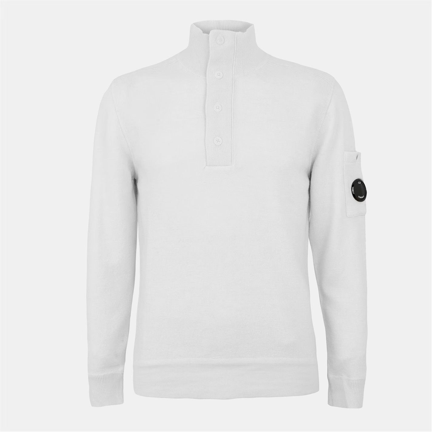 C.P. Company o1g2r1mq0426 Crew Neck Jumper in White Size US S / EU 44-46 / 1 - 1 Thumbnail