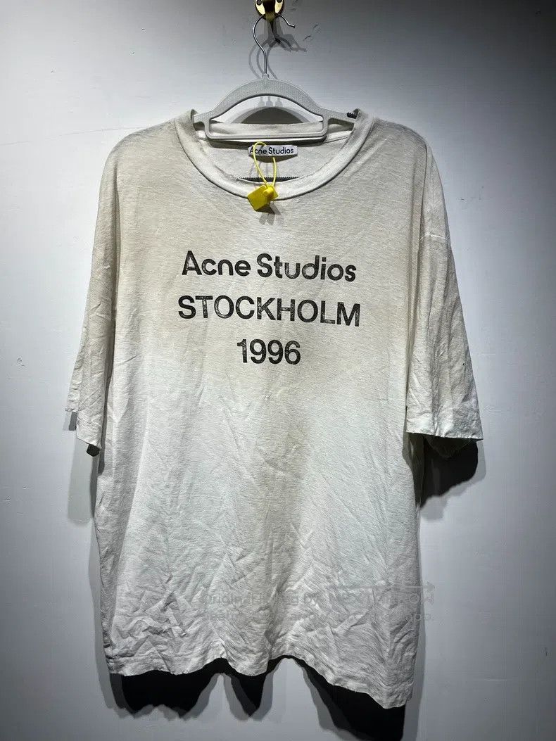 Acne Studios Acne Studios 1996 Letter Printed Vintage Short Sleeve T-Sh Size US M / EU 48-50 / 2 - 1 Thumbnail