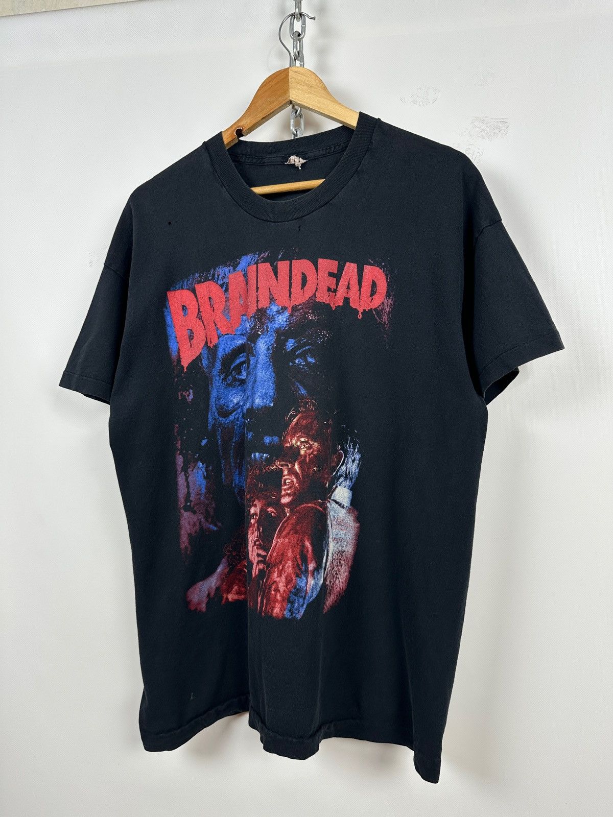 Vintage 1992 Vintage Braindead aka Dead Alive Peter Jackson T-Shirt Size US XL / EU 56 / 4 - 3 Thumbnail