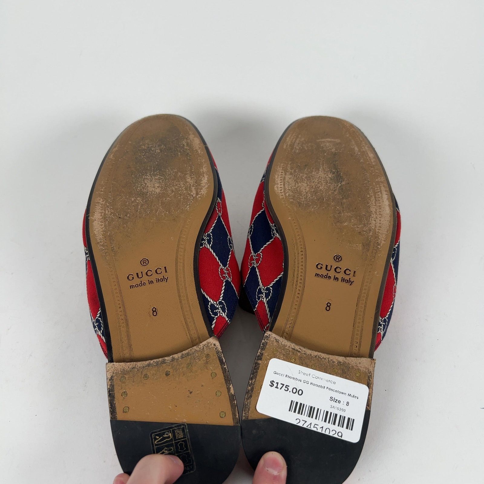 Gucci Gucci Rhombus GG Horsebit Princetown Mules Size US 8 / EU 41 - 5 Thumbnail