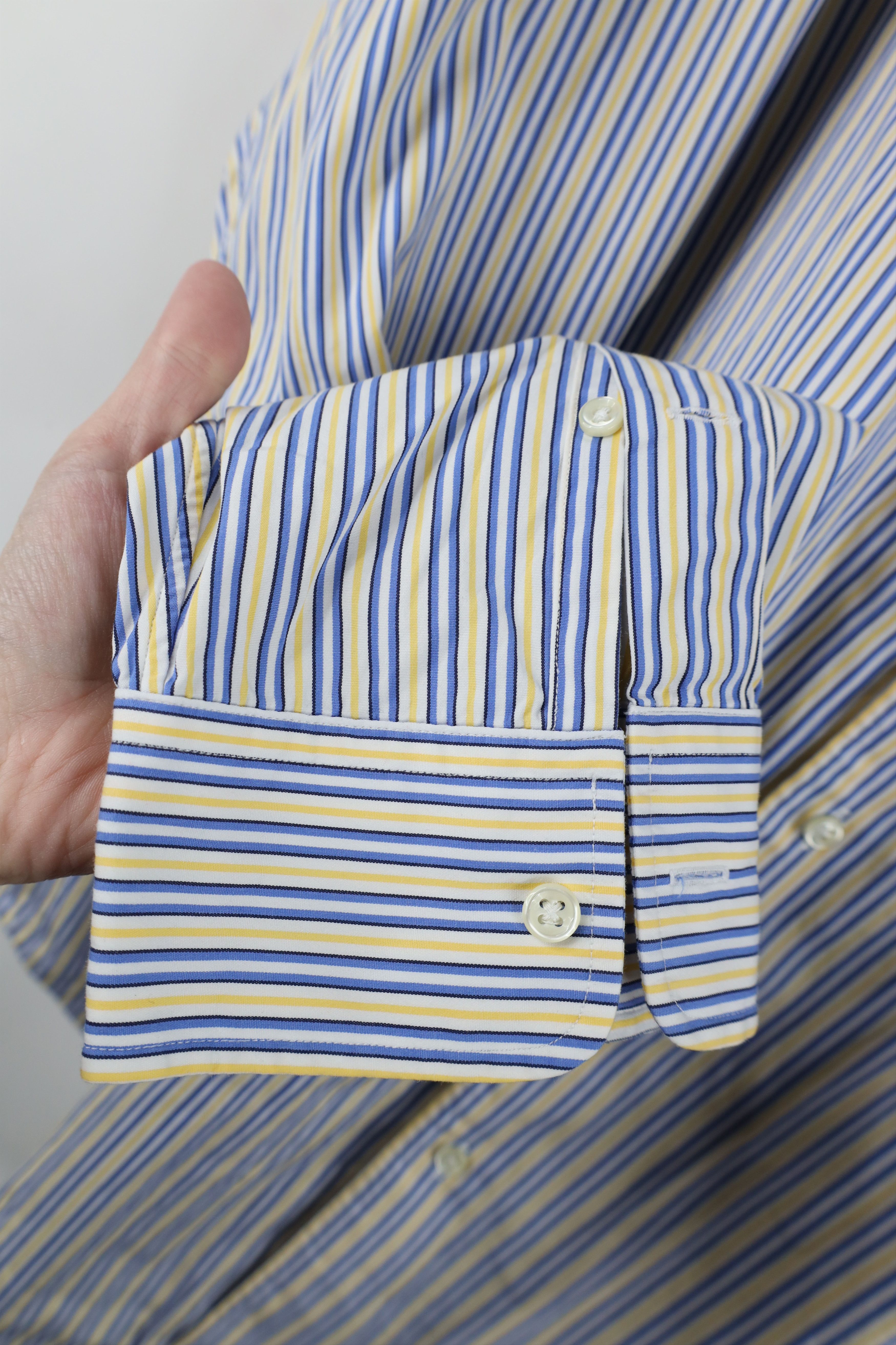 Ralph Lauren Vintage 90s Ralph Lauren Fit Striped Collared Button Shirt Size US XXL / EU 58 / 5 - 5 Thumbnail