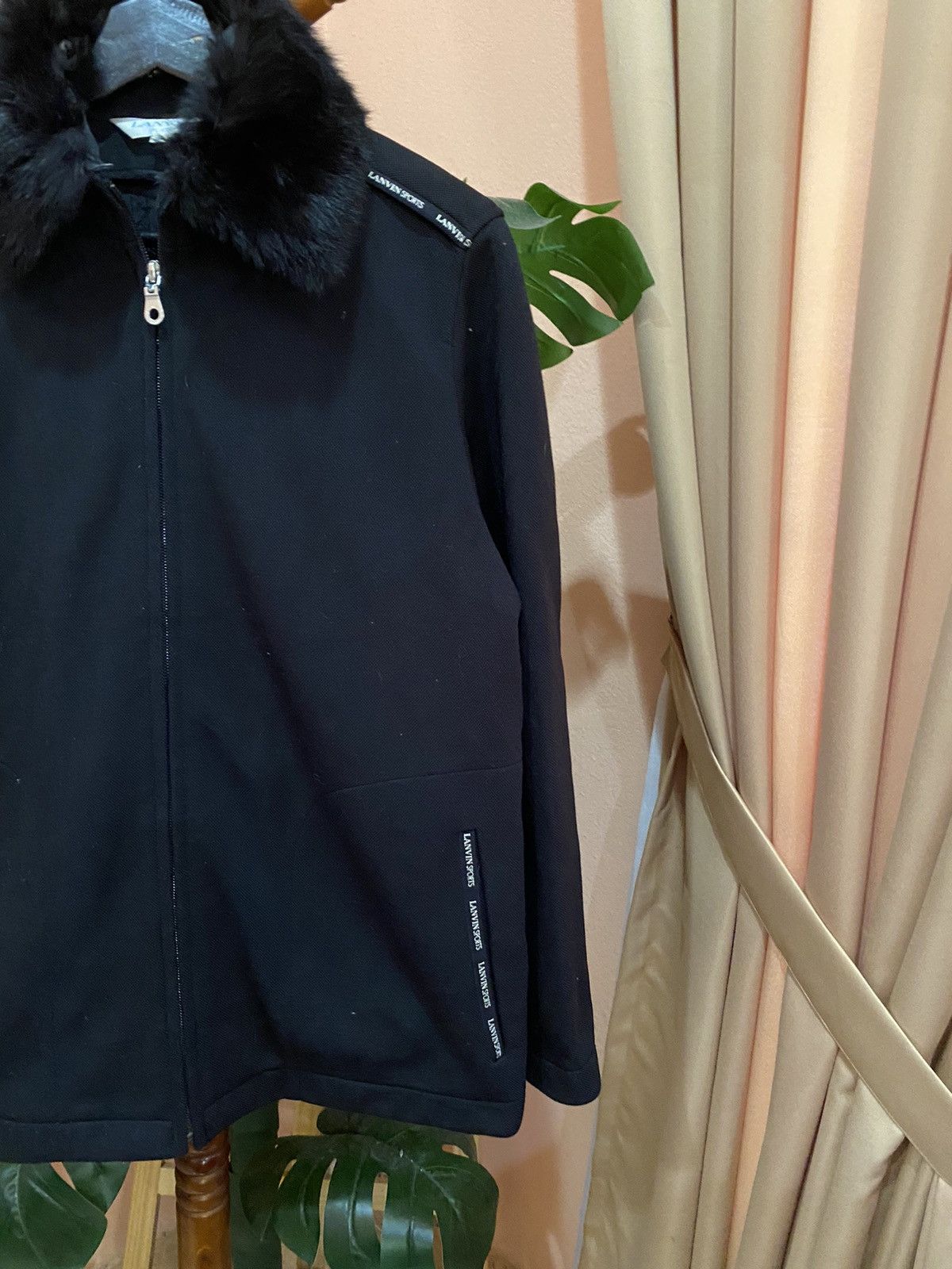 Lanvin Lanvin Sports Black Jacket – Elegant Fur Collar, Women’s Size XS / US 0-2 / IT 36-38 - 8 Thumbnail