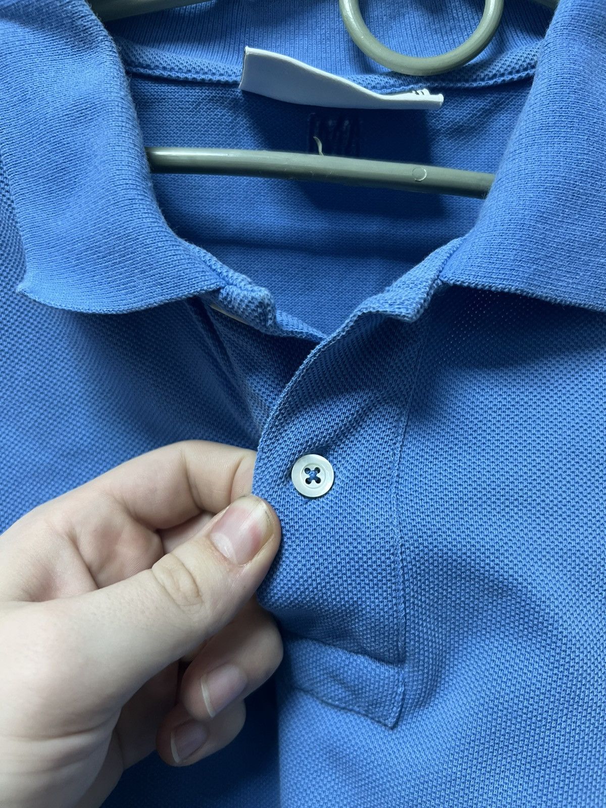 AMI Ami Paris Polo T-shirt Luxury Blue Size L Size US L / EU 52-54 / 3 - 9 Thumbnail