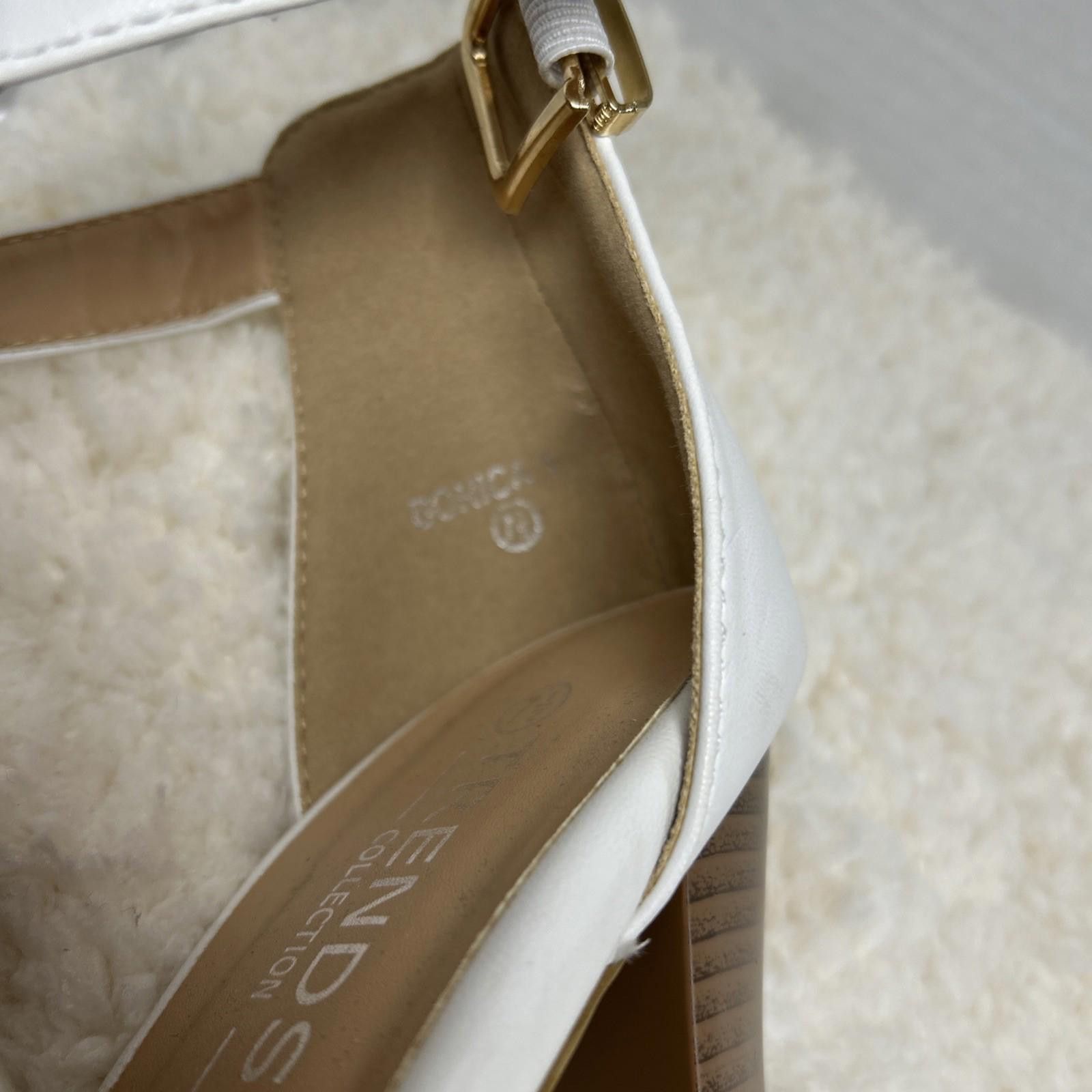 Other TRENDSup Collection Open Toe Sz 7.5 Ankle Strap Heels White Size US 7.5 / IT 37.5 - 9 Thumbnail