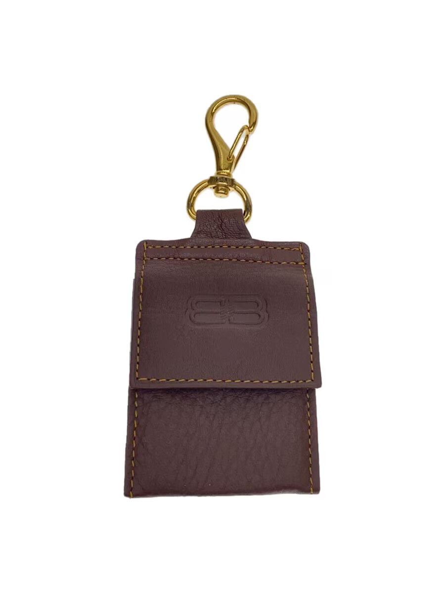 Balenciaga Leather Key Holder Brown