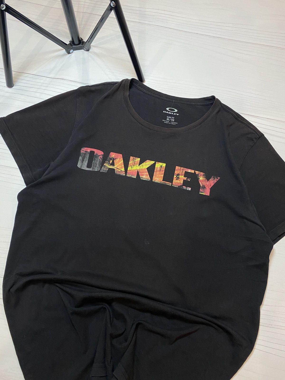 Oakley Vintage Oakley Double Box Logo faded y2k t shirt USA Size US XL / EU 56 / 4 - 10 Thumbnail