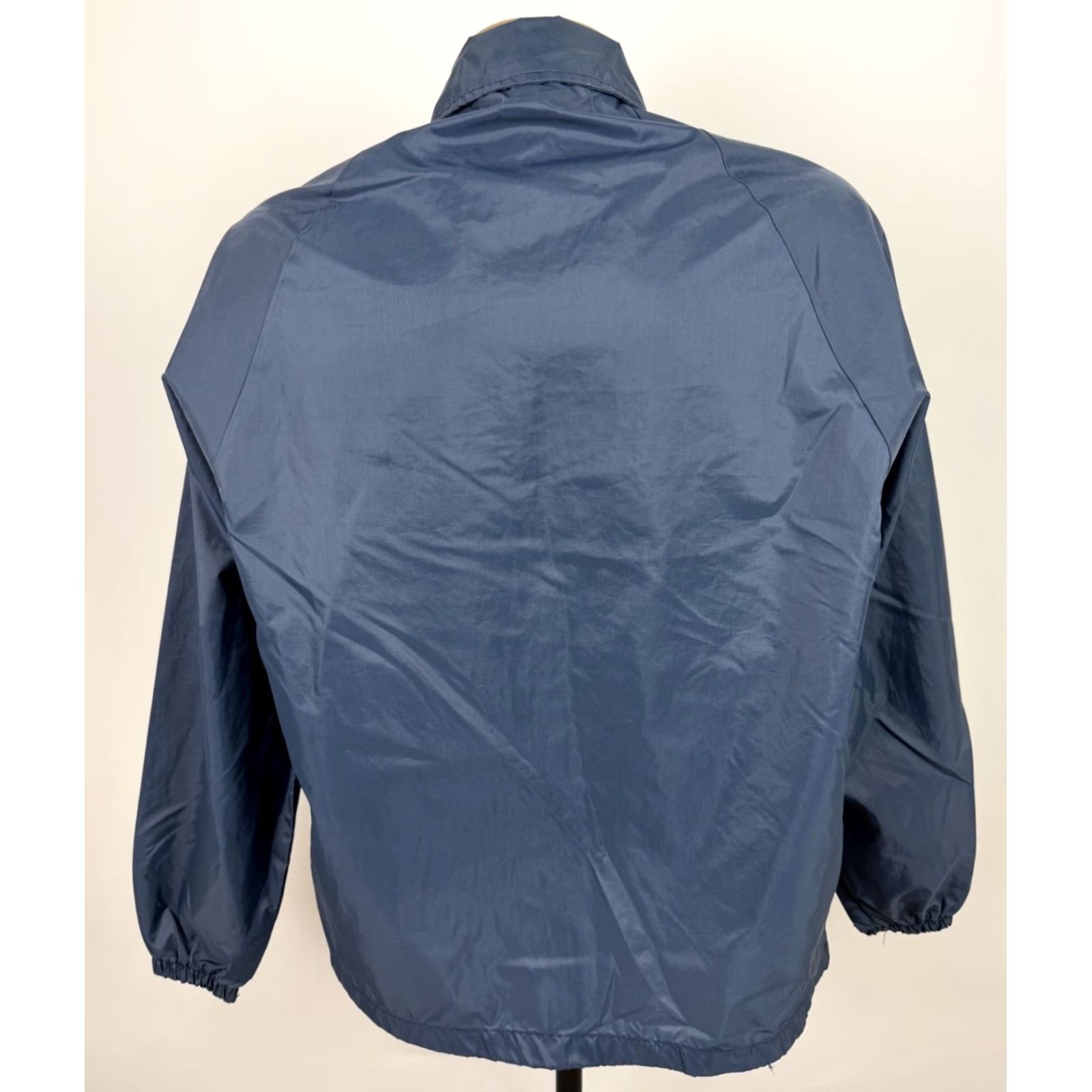 Velva Sheen VINTAGE Velva Sheen Jacket Mens Medium 70s Coach's St Louis Newspaper Windbreaker Nylon Blue Size US M / EU 48-50 / 2 - 7 Thumbnail