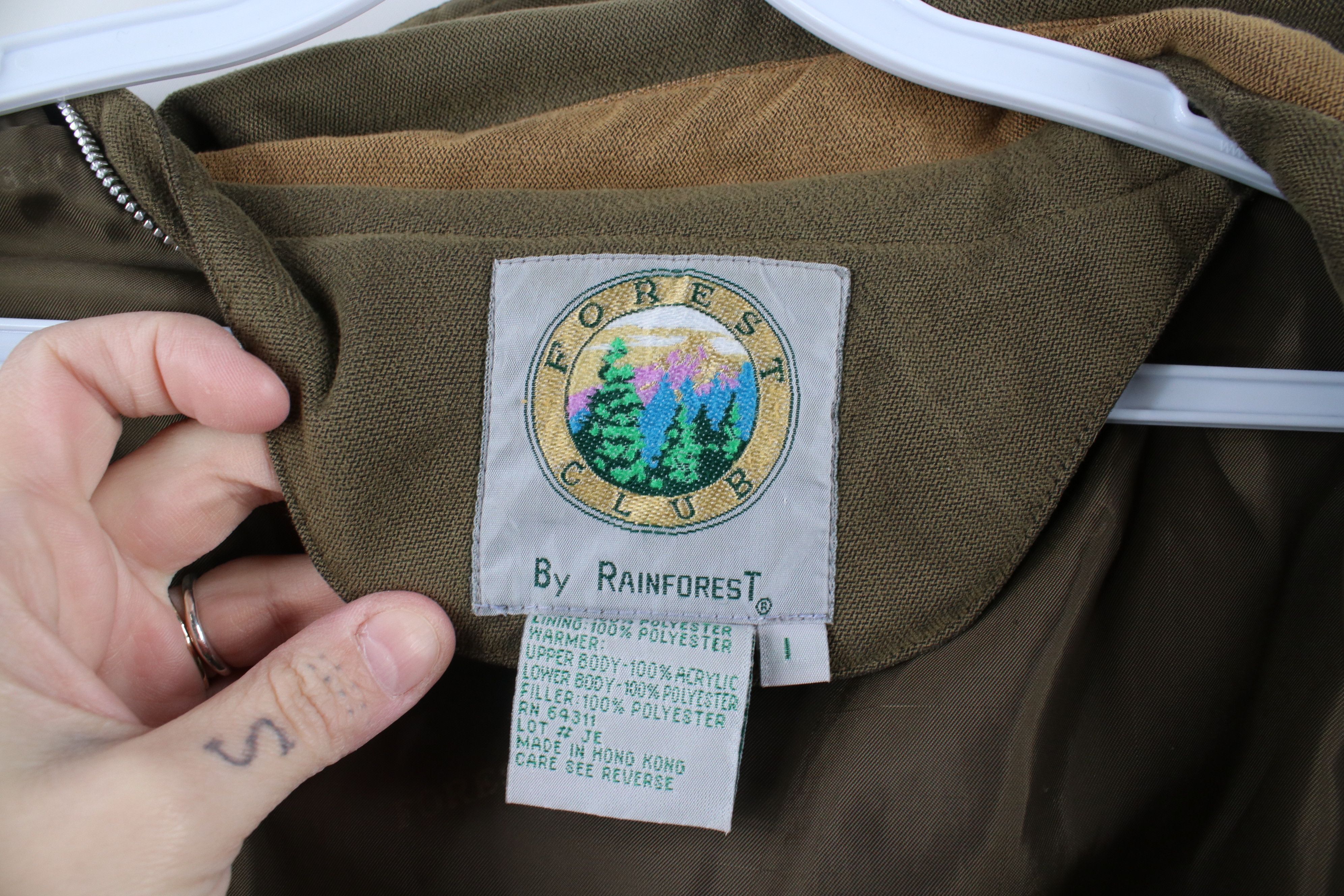Vintage Vintage 90s Streetwear Pocket Full Zip Bomber Jacket Green Size US L / EU 52-54 / 3 - 11 Thumbnail