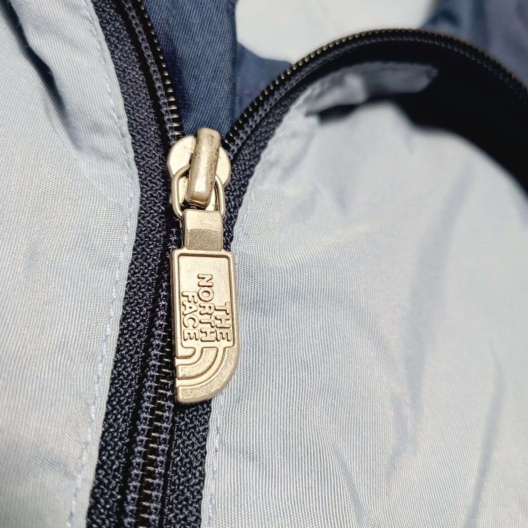 The North Face VINTAGE The North Face Windbreaker Jacket 1/2 Zip Ladies Size 12 USA Blue Windbreaker 80s Style Navy logo Embroidered Nylon Zip USA 1/2 Zip Women 12 Size XL / US 12-14 / IT 48-50 - 4 Thumbnail
