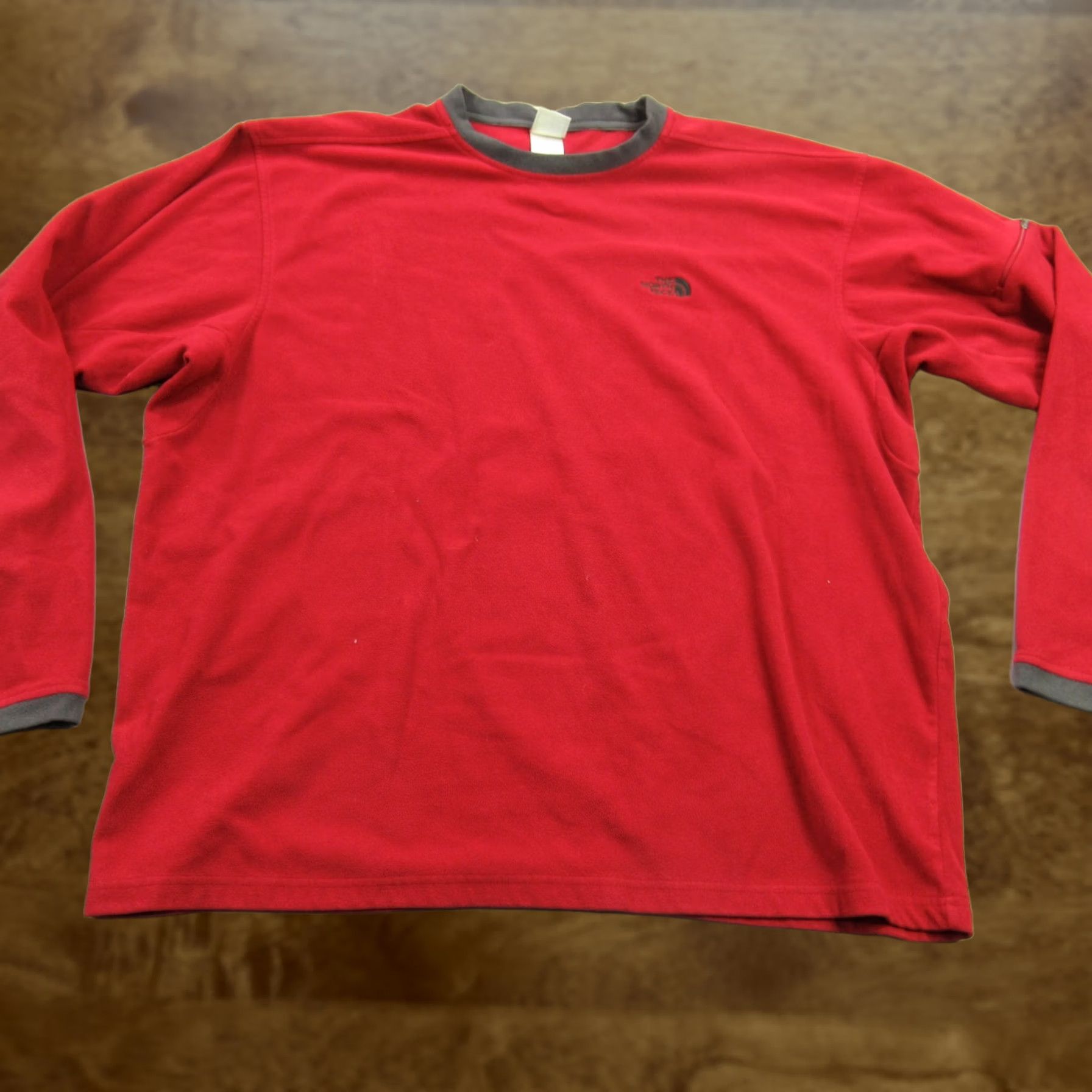 The North Face The North Face Shirt Mens XL Long Sleeve Crew Neck Casual Pullover Red Size US XL / EU 56 / 4 - 1 Thumbnail