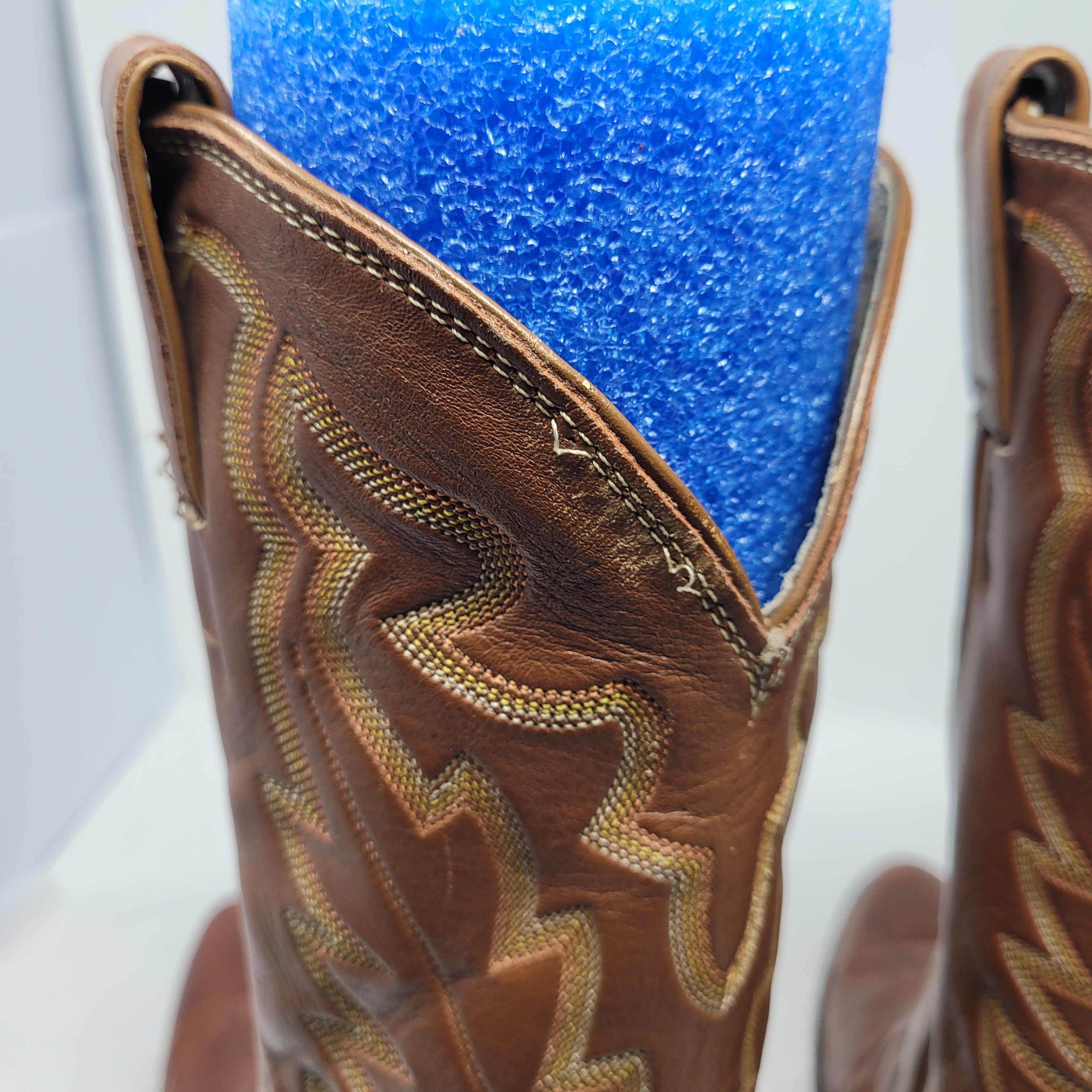 Justin Justin Exotic Western Boot Sz 10.5D Brown 8303 Lizard Size US 10.5 / EU 43-44 - 7 Thumbnail