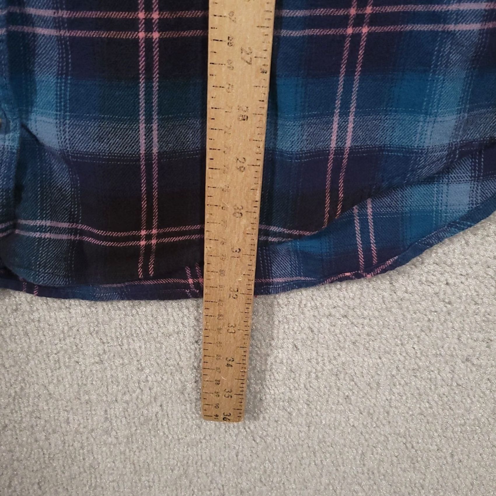 Vintage VINTAGE Legendary Whitetails Flannel Shirt Dress Large Blue Flannel Size L / US 10 / IT 46 - 6 Thumbnail