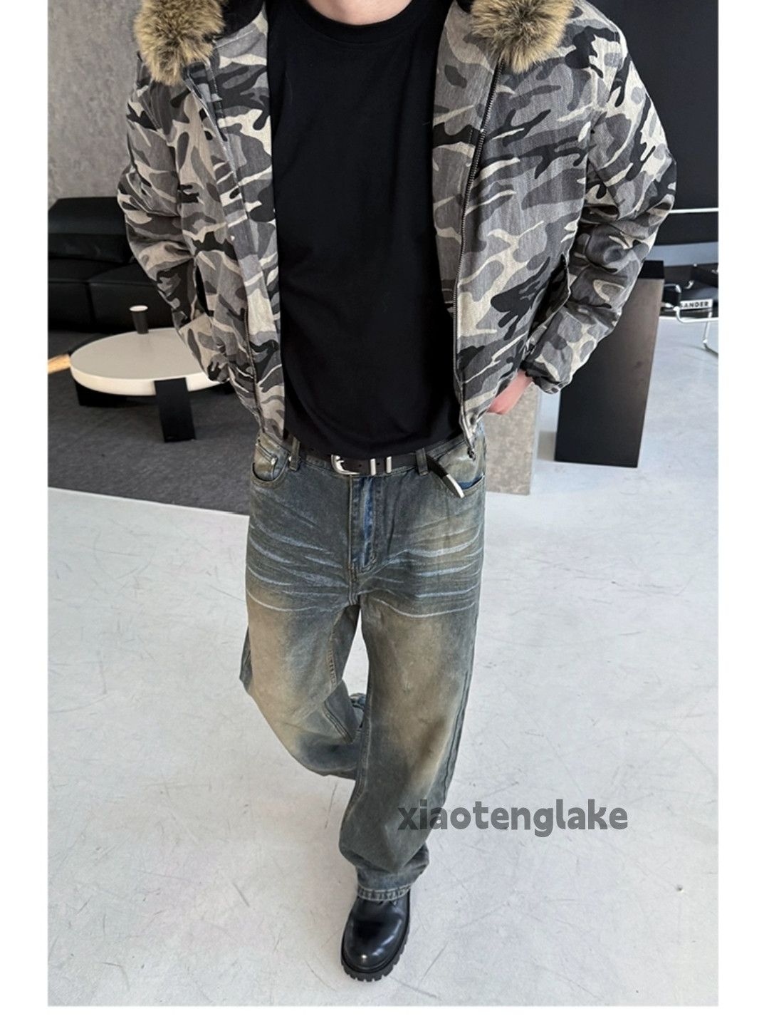 Jean × Vintage washed faded stain rusty punk grunge ripped jeans Size US 30 / EU 46 - 3 Thumbnail