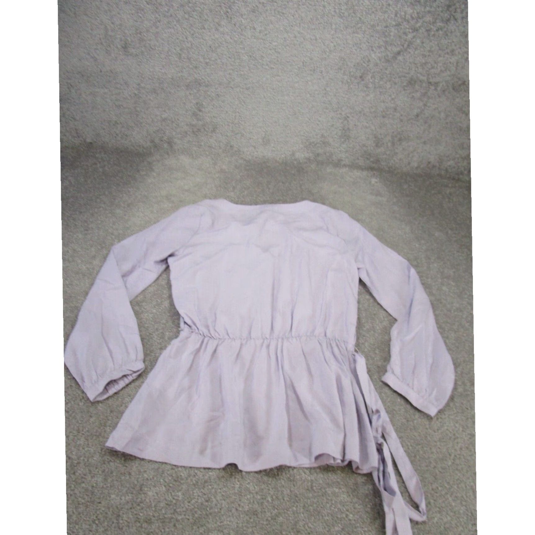 J.Crew J Crew Womens Long Sleeve Purple Shirt Tie Waist Extra Large XL New Size XS / US 0-2 / IT 36-38 - 4 Thumbnail
