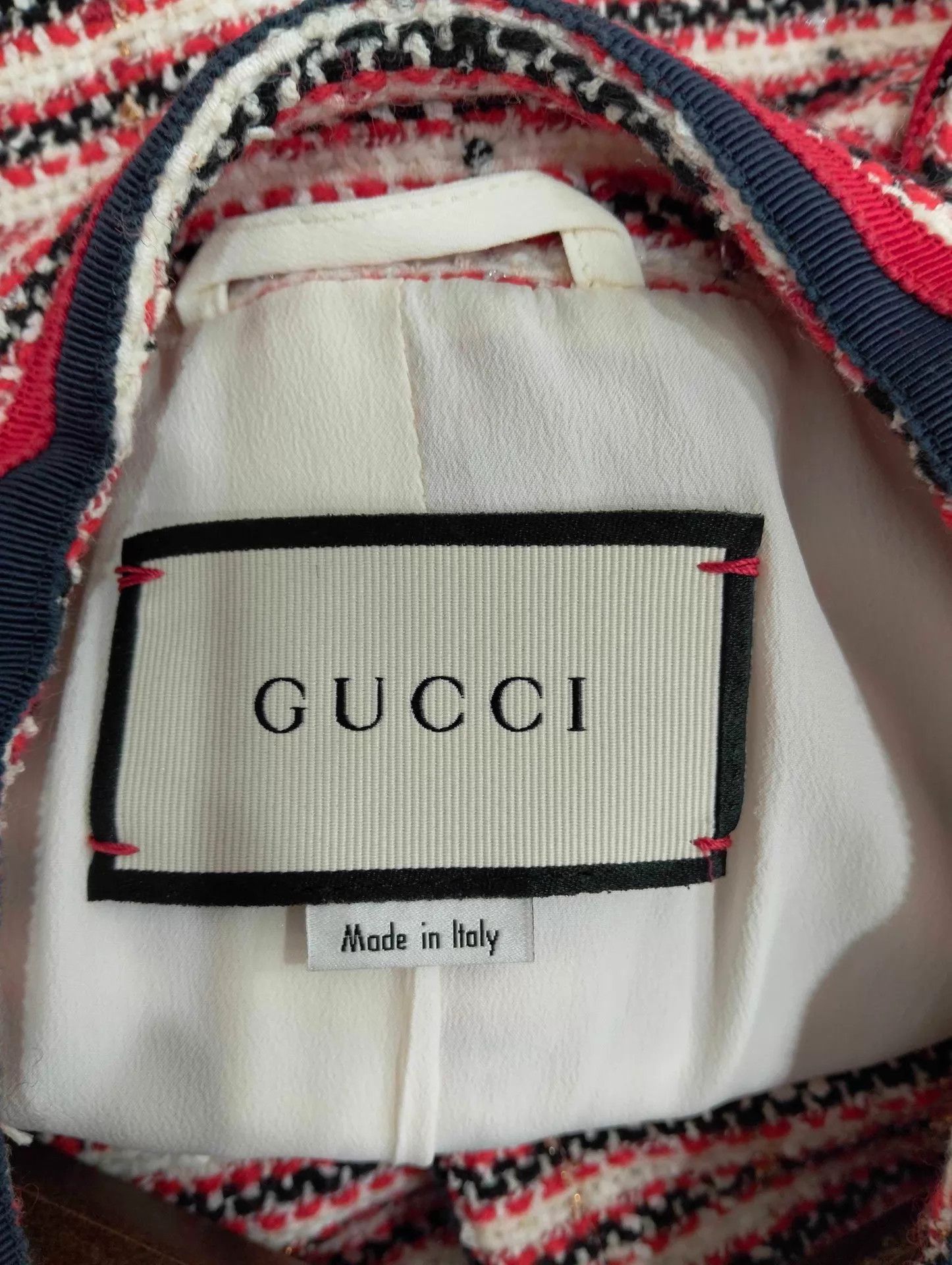 Gucci Gucci Red Stripe Tweed Jacket 42 Size M / US 6-8 / IT 42-44 - 4 Thumbnail