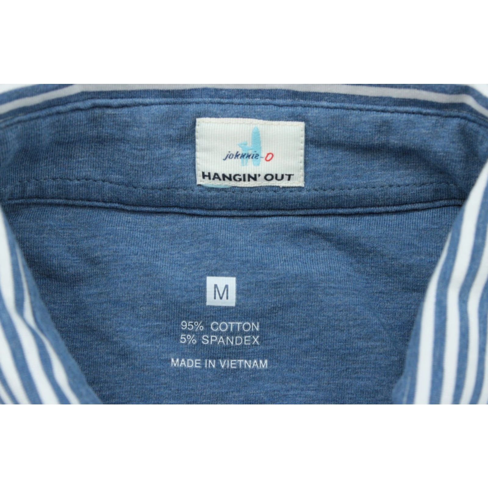 johnnie-O johnnie-O Polo Shirt Men’s M Blue White Striped Beach Sailor Preppy Stylish Shirt Polo Men’s Medium Blue & White Striped Size US M / EU 48-50 / 2 - 5 Thumbnail