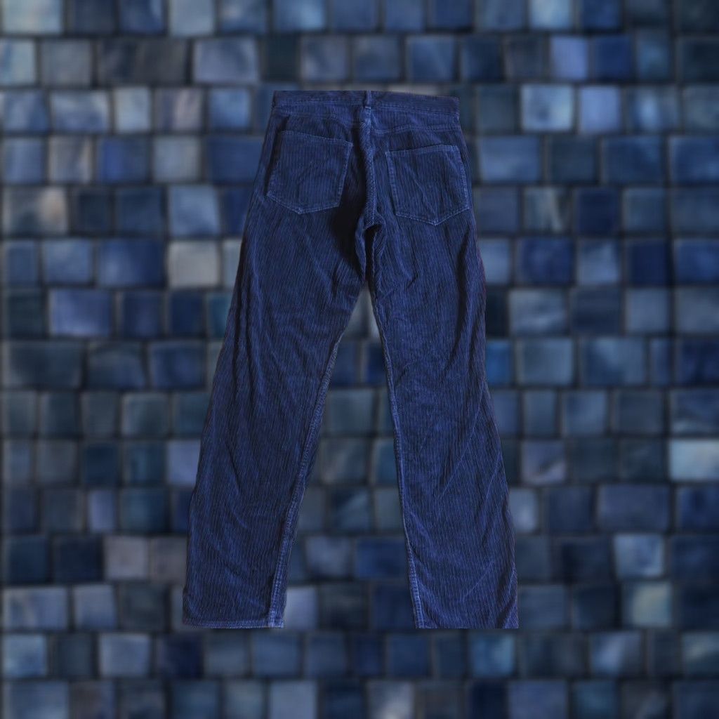 Vintage VTG Salik Western Navy Blue Corduroy Pants 28x30 Mens 1960s 50s Inseam 30 Casual Flat Front Look Hippy USA Size US 28 / EU 44 - 1 Thumbnail