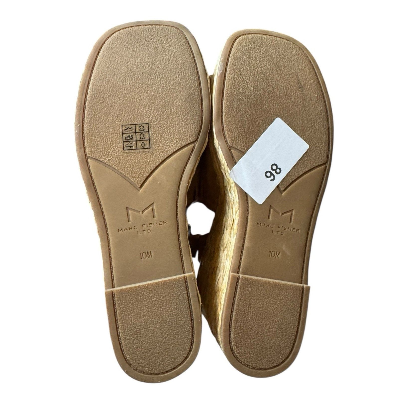 Marc Fisher Marc Fisher Suede Leather Wedge Espadrille Sandals Tiny Flaw Size US 10 / IT 40 - 10 Thumbnail