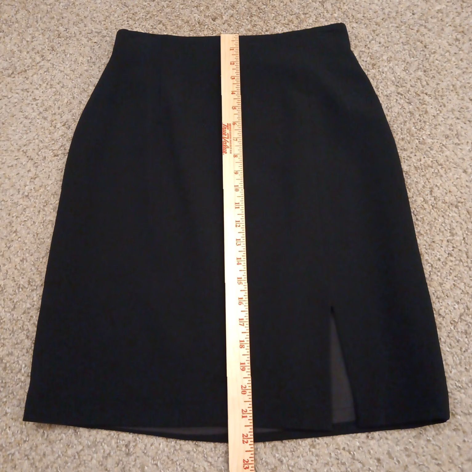 Ann Taylor Ann Taylor Skirt Black Knee Length Lined Slit 6 Pencil Women Regular Dry Clean Only Polyester Slit Knee Length Vintage No Size 28" / US 6 / IT 42 - 4 Thumbnail