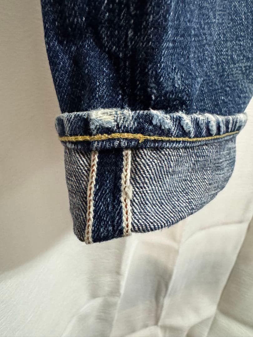 Japanese Brand Vintage Japanese Brand Faded Blue Wash Distressed Jeans Size US 28 / EU 44 - 9 Thumbnail