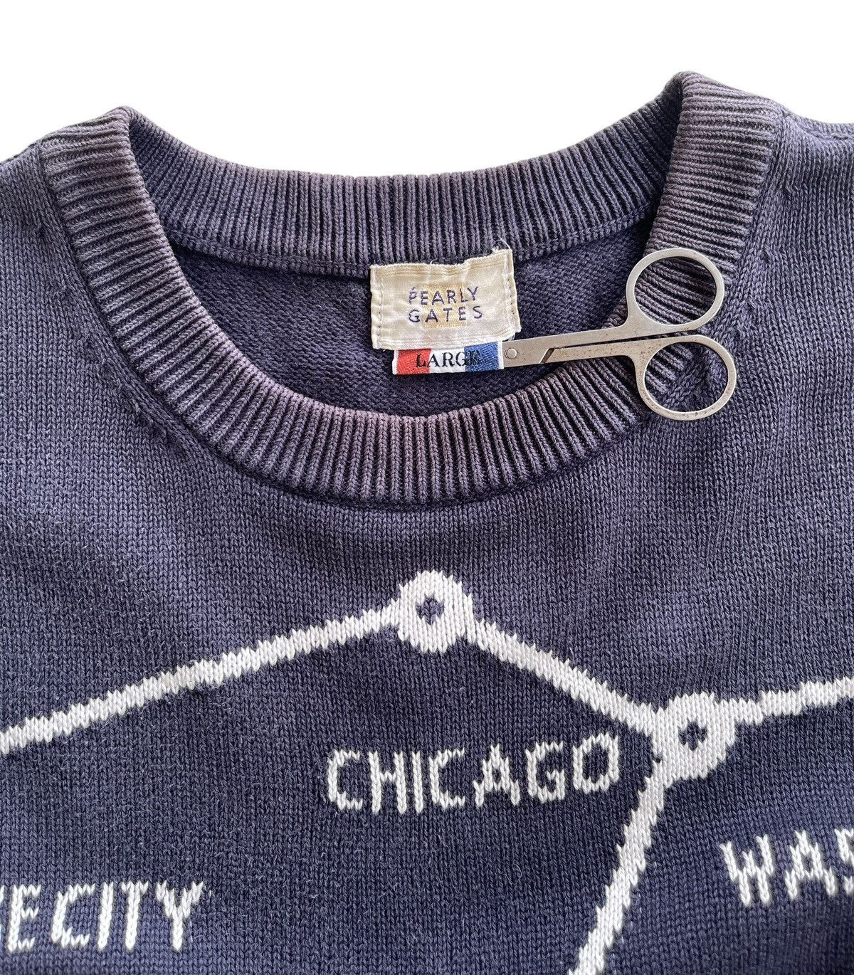 Vintage 90s Pearly Gates Sunfaded Knitted Pullover Sweater Size US L / EU 52-54 / 3 - 8 Thumbnail