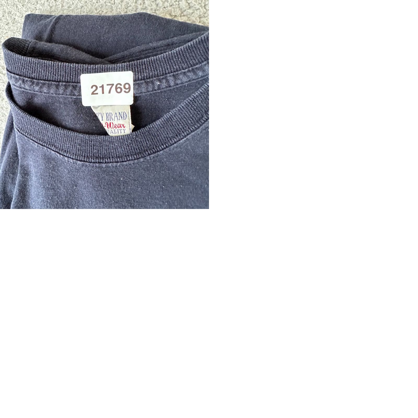 Lucky Brand Lucky Brand Shirt Adult L Blue Crew Neck Cotton Short Sleeve Mens Size US L / EU 52-54 / 3 - 9 Thumbnail