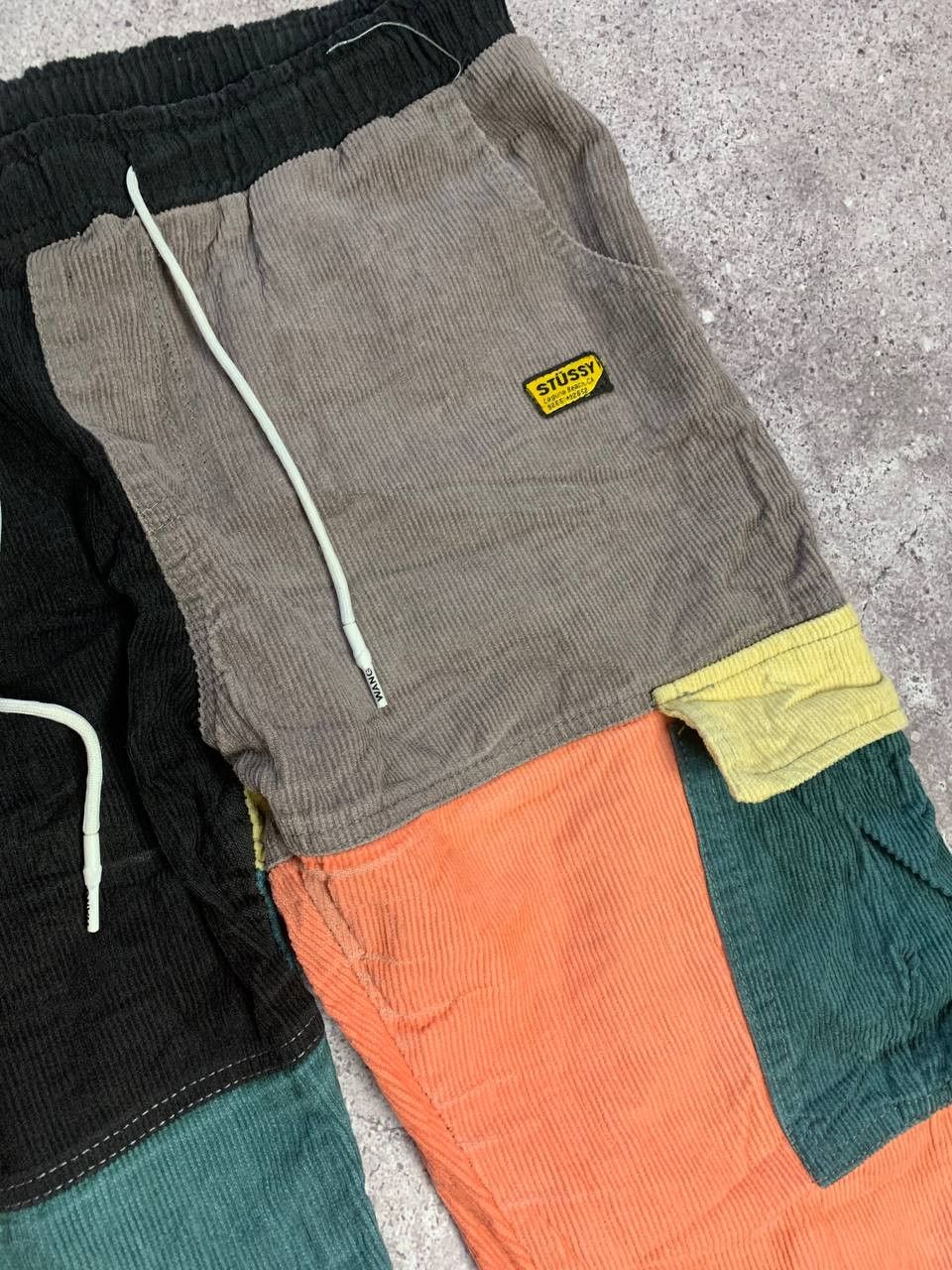 Shein Vintage Y2K Courdoroy Cargo Pants Stussy style Patchwork Size US 32 / EU 48 - 4 Thumbnail