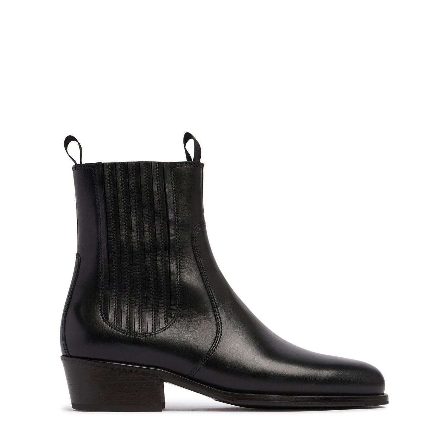 LEMAIRE Black Leather 40mm Chelsea Boots New And Authentic (