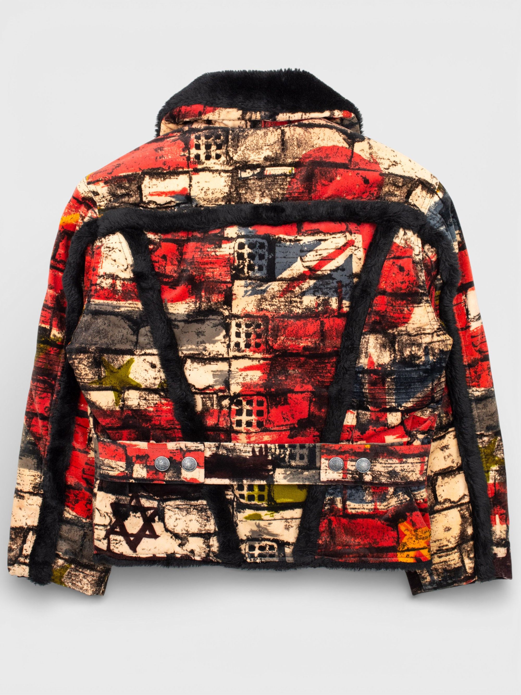Jean Paul Gaultier Gaultier Jean's A/W 1997 Fight Racism bricks trucker jacket Size S / US 4 / IT 40 - 2 Thumbnail