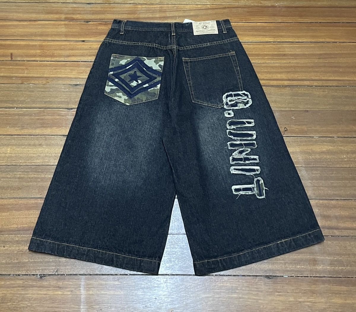 NOS Rare Design Vintage Brand G-Unit Short Baggy Jeans 2004s