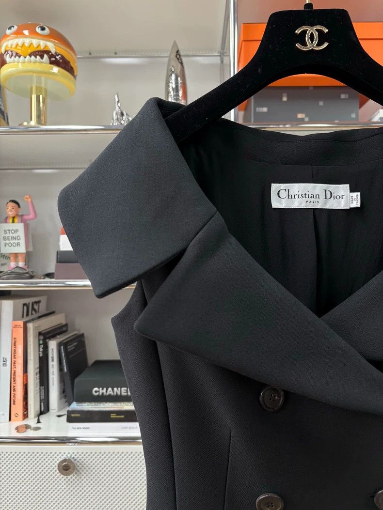 Dior Dior Classic black temperament wool silk material off-the- Size XS / US 0-2 / IT 36-38 - 2 Thumbnail
