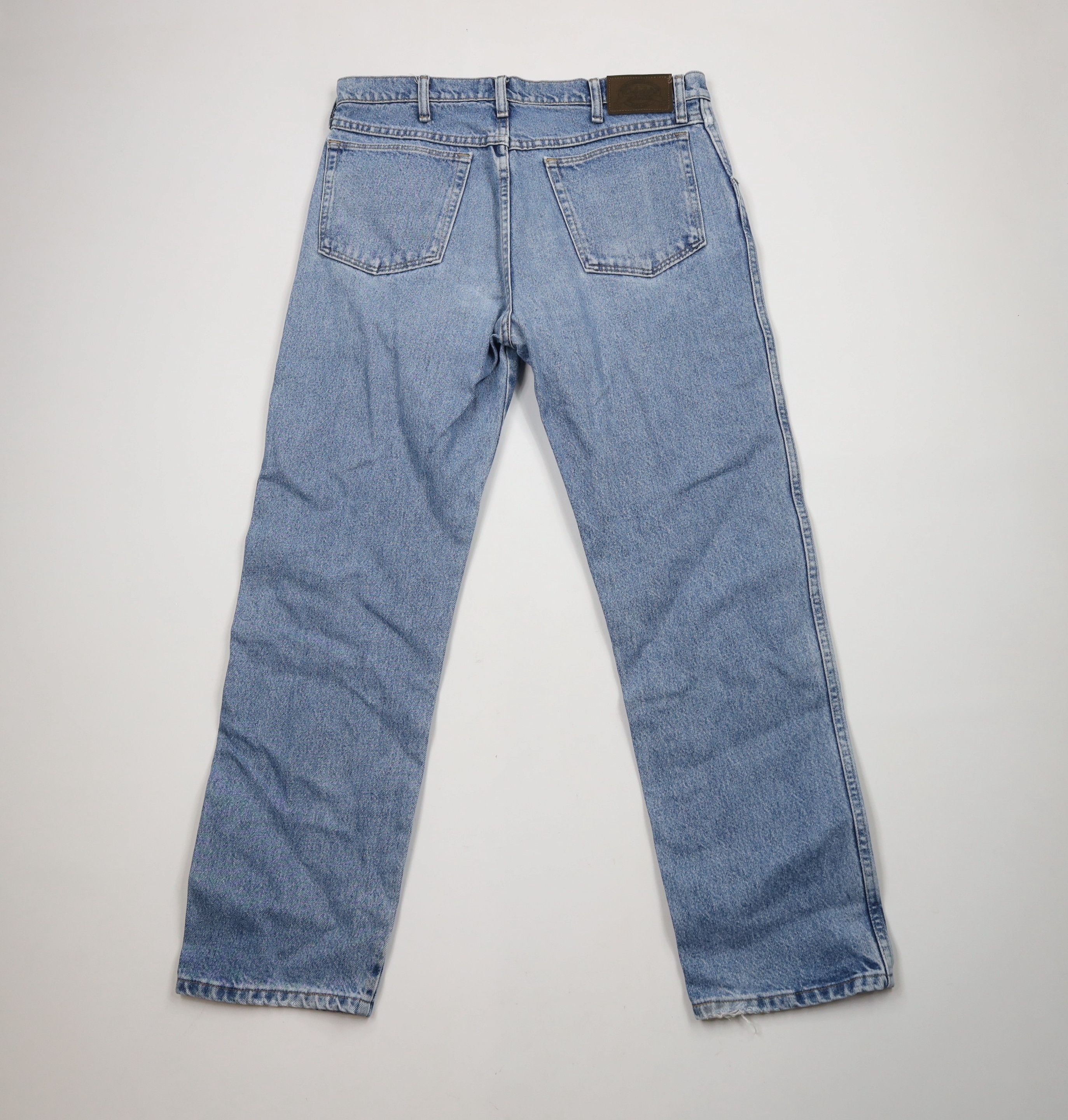 Cabelas × Vintage Vintage 90s Cabelas Spell Out Straight Leg Denim Jeans Size US 34 / EU 50 - 9 Thumbnail