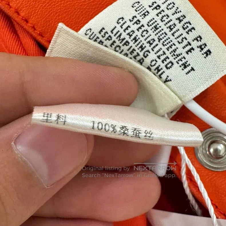 Hermes Hermes Orange Leather Jacket Size XS / US 0-2 / IT 36-38 - 5 Thumbnail
