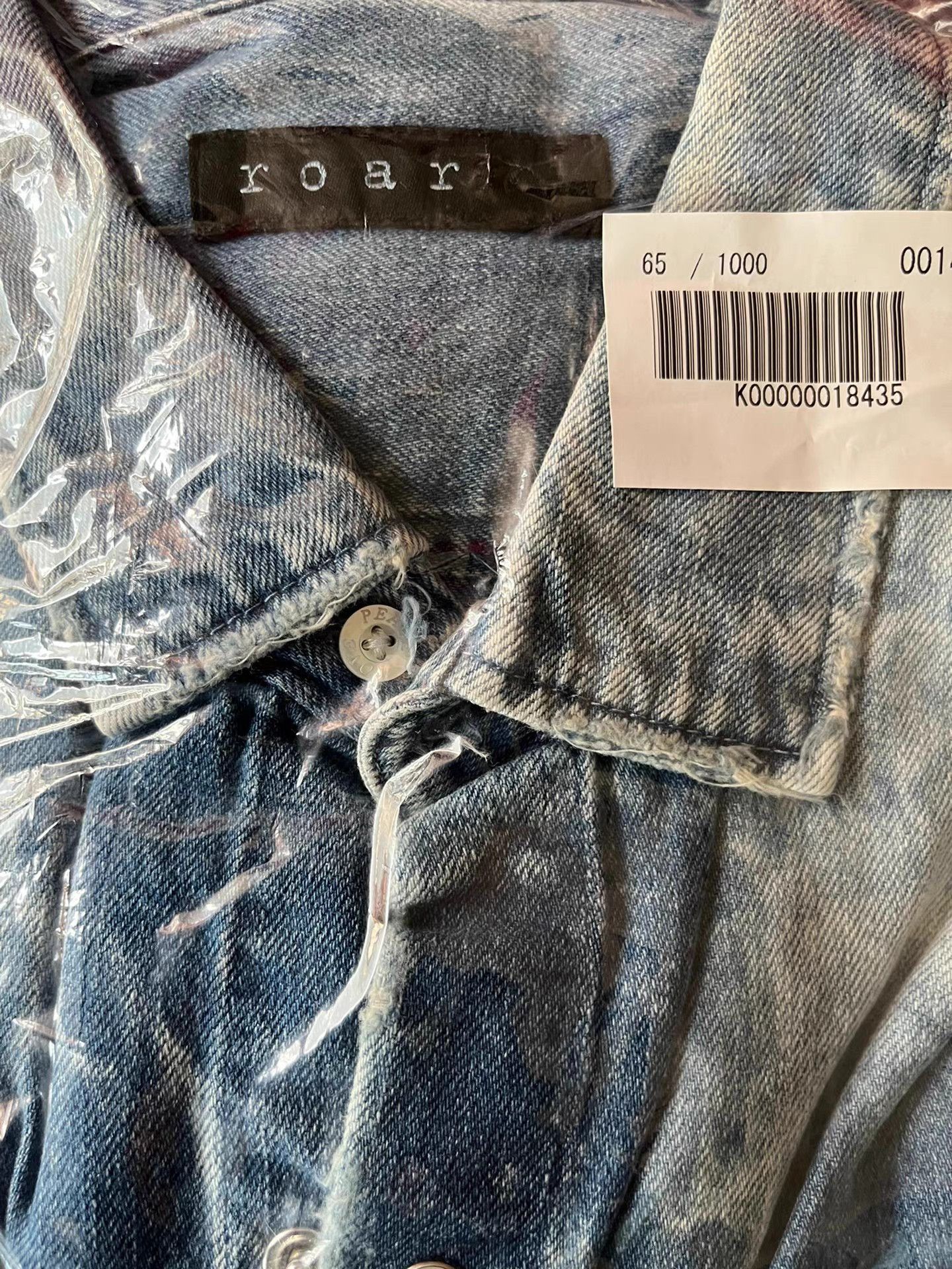 Roar Roar Mainline Crystal Double Guns Denim Shirt K11 Size US XL / EU 56 / 4 - 6 Thumbnail