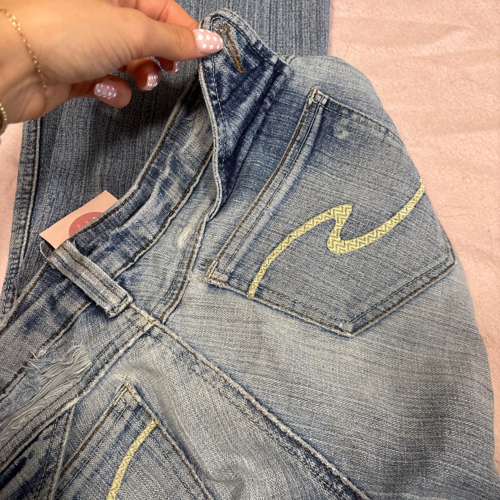 Other y2k distressed low rise flare jeans Size 30" / US 8 / IT 44 - 5 Thumbnail