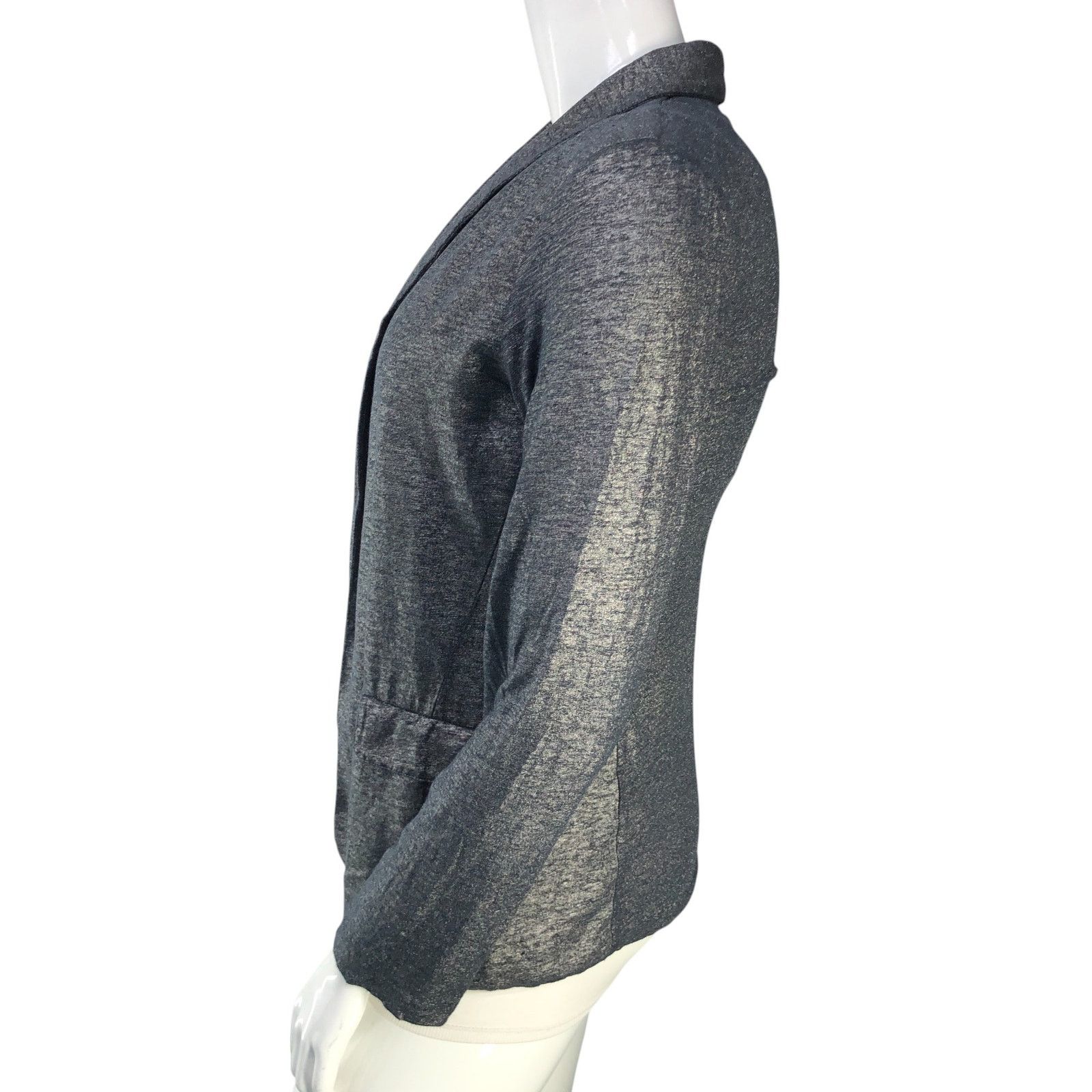 MAJESTIC FILATURES Majestic Filatures Sz 4 (XL) Blazer Open Front Linen Stretch Size L / US 10 / IT 46 - 5 Thumbnail