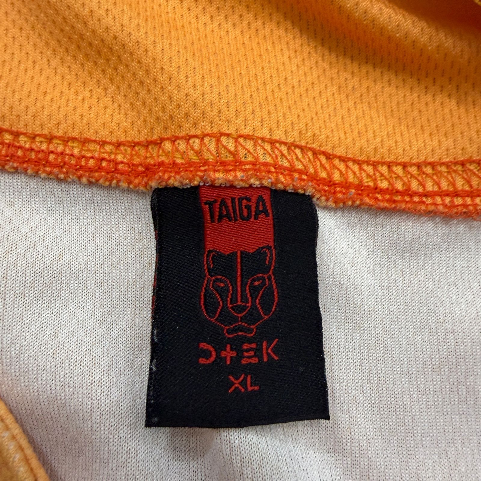 Vintage Vintage TAIGA DTEK Baseball Jersey Shirt Men's XL Orange Size US XL / EU 56 / 4 - 7 Thumbnail