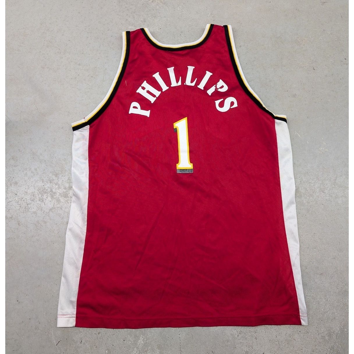 Champion × NBA × Vintage Vintage Champion Atlanta Hawks Phillips Custom Name Jersey Size US XXL / EU 58 / 5 - 2 Thumbnail