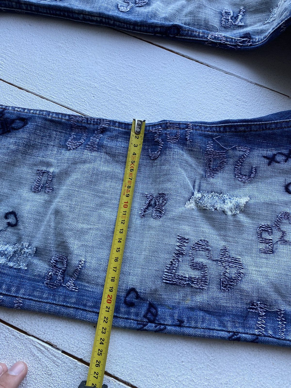 Japanese Brand × Vintage RARE Japanese y2k Opium Gothic Punk Distressed Mens Jeans Size US 30 / EU 46 - 12 Thumbnail