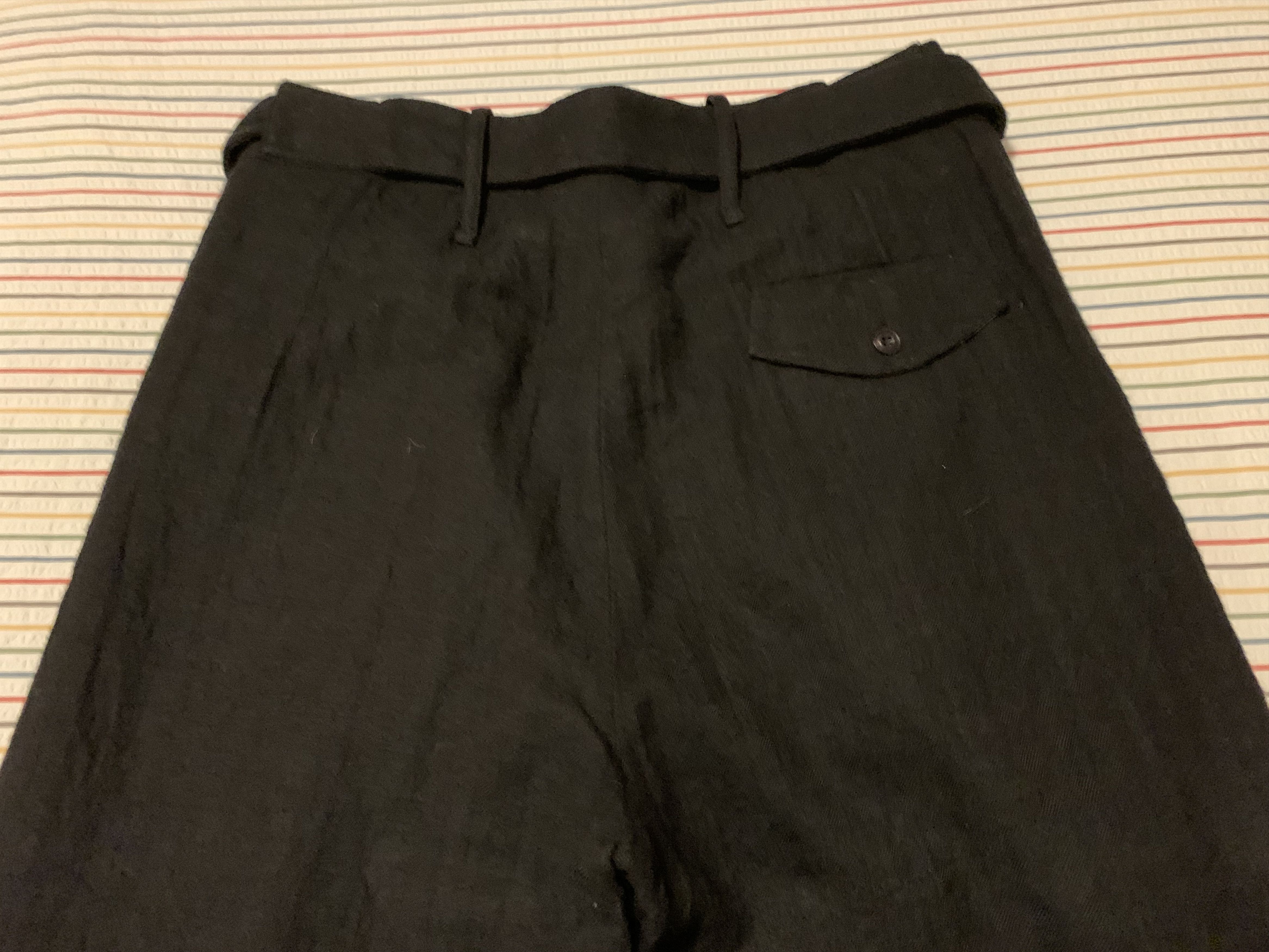 John Alexander Skelton Black Wool Trousers Size US 34 / EU 50 - 4 Thumbnail