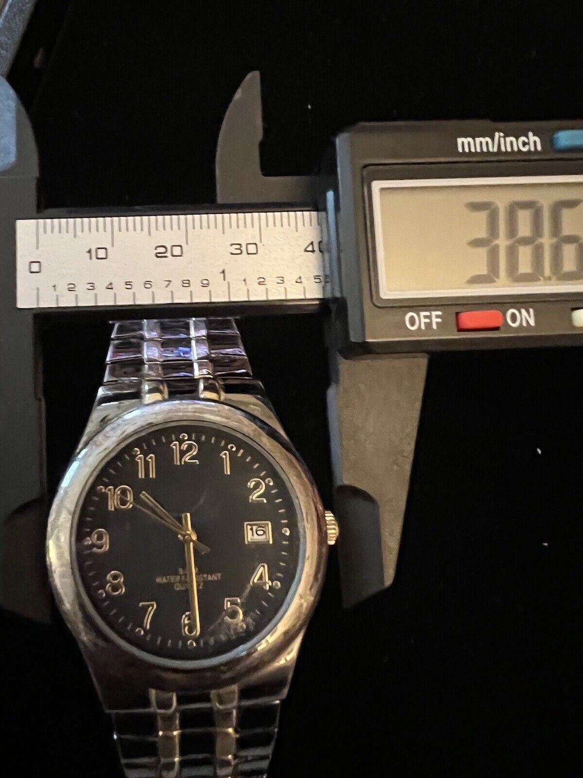 Designer Unisex Watch Black And Gold Metallic Watch Size ONE SIZE - 5 Thumbnail