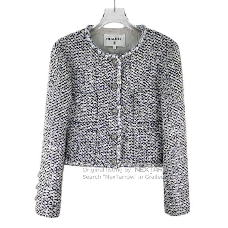 Chanel Chanel 25P colour-matched sequin round neck single-breaste Size XS / US 0-2 / IT 36-38 - 1 Thumbnail