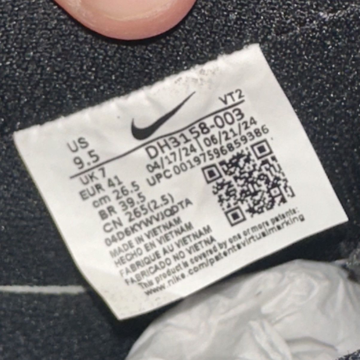 Nike Size 9.5W (8M)- Nike Court Vision Low Black White DH3158-003 Size US 9.5 / IT 39.5 - 6 Thumbnail